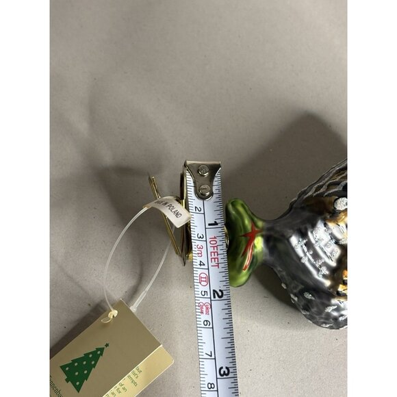 Turkey Shape Christmas Ornament Glass Blown Colorful Clip Tannenbaum Treasures - Picture 12 of 12